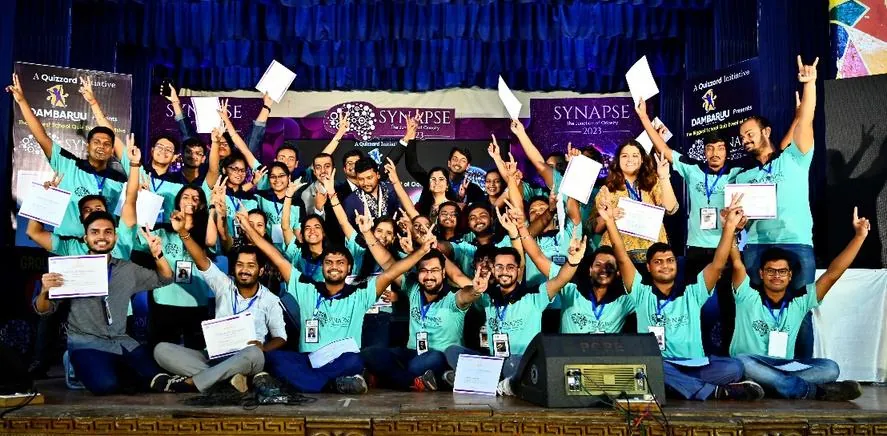Finalists cheering, Synapse 2023